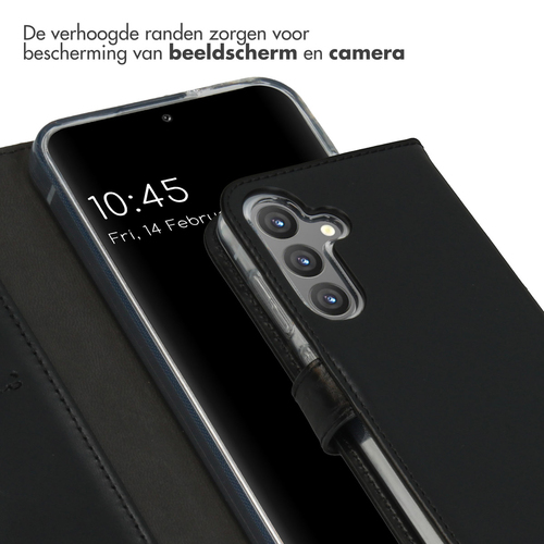 Selencia Echt Lederen Bookcase Samsung Galaxy S24 - Zwart, afbeelding 4
