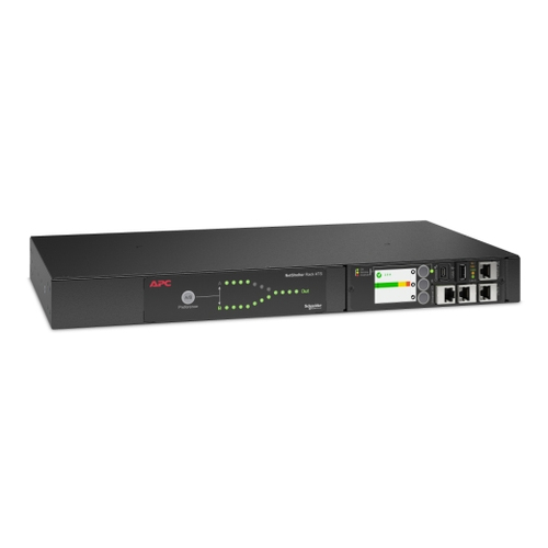 AP4452A APC Netshelter Rack Automatic Transfer Switch AP4452AJ - Interruptor redundante montaje en bastidor - AC 90-110 V - 2000 VA - 1 fase - USB Ethernet 10/100/1000 - conectores de salida 8 - 1U - 244 m cable - negro