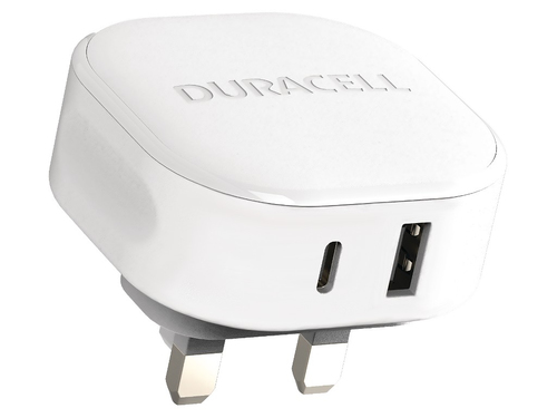Duracell DRACUSB20W-UK mobiliojo įrenginio kroviklis Balta