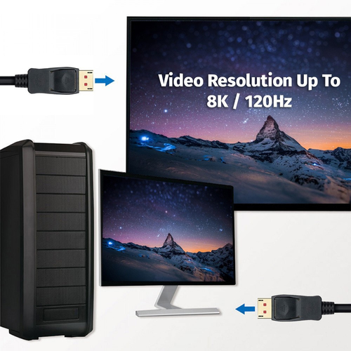 Techly ICOC-DSP-A14-030NT - DisplayPort 1.4 kabel, afbeelding 7