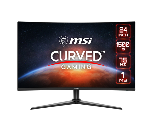 MONITOR METALLIC BLACK 24IN  1920 X 1080 FHD 75HZ - Msi