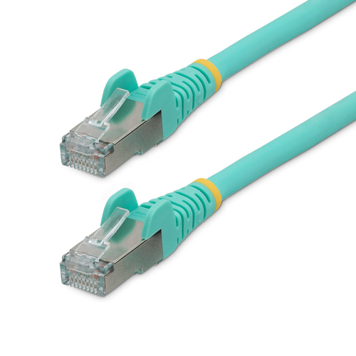 NLAQ-4F-CAT6A-PATCH CABLE 12M CAT6A AGUAMARINA  SNAGLESS POE 100W RJ45