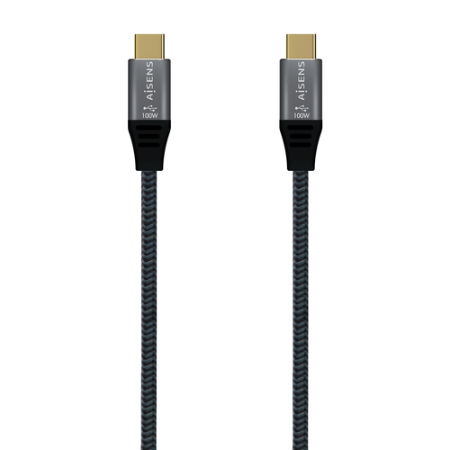 AISENS A107-0634 cabo USB 2 m USB4 Gen 2x2 USB C Cinzento