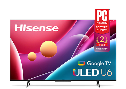 50U6H TV HISENSE 50 ULED 4K ULTRAHD 240MR/QUANTUM DOT/CONTROL DE VOZ/SMART TV/GOOGLE TV/ALEXA/BLUETOOTH 50U6H