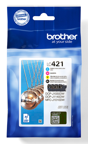 Brother LC421 Inkjet Cartridge Cmy LC421VAL - image 1