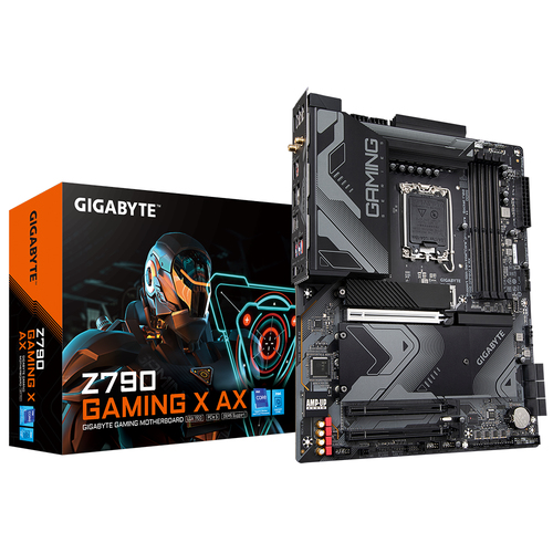 Z790 GAMING X AX Tarjeta Madre Gigabyte Z790 GAMING X AX 4xDDR5 128GB 7600Mhz PCIe 50 HDMI DP S 1700 13th 14th Gen ATX Wi-Fi 6E Z790 GAMING X AX