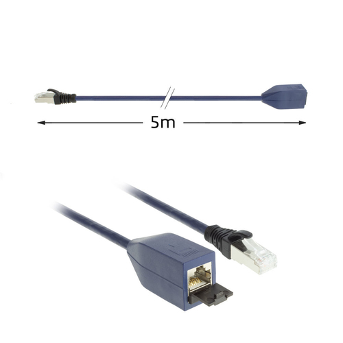 CAT6A S/FTP MPTL BU 5.00M. 1 stk, afbeelding 2