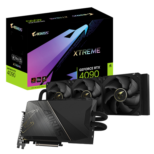 GV-N4090AORUSX W-24GD Tarjeta De Video Aorus Xtreme Waterforce Geforce Rtx4090 Oc 24Gb Rgb Con Enfr Liquido 360Mm Gddr6X Pcie 4 0 1Xhdmi 3Xdp