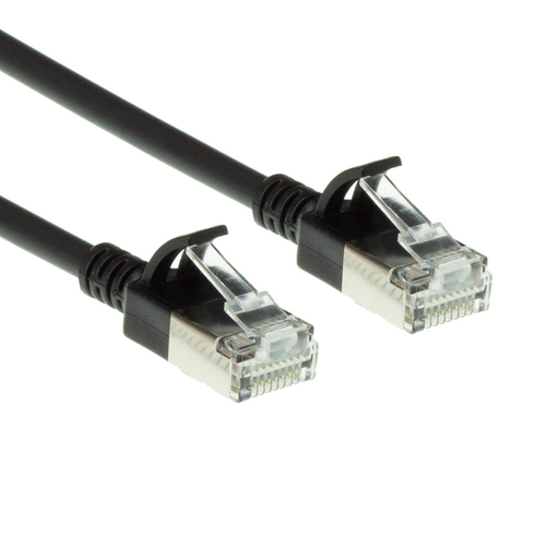 ACT Connectivity LSZH U/FTP CAT6A datacenter slimline patchkabel snagless met RJ45 connectoren