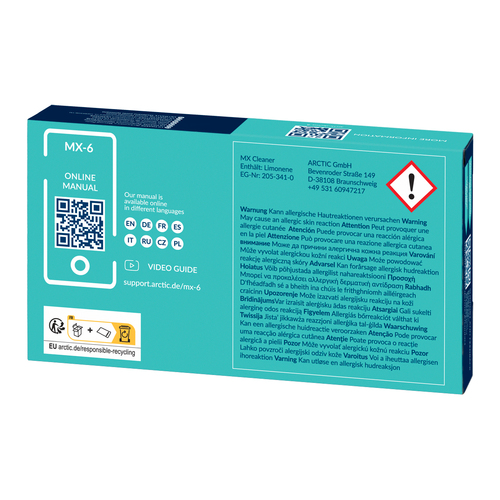 Arctic MX-6 Thermal Compound 4g - + 6 Cleaner Wipes - ACTCP00084A - image 3
