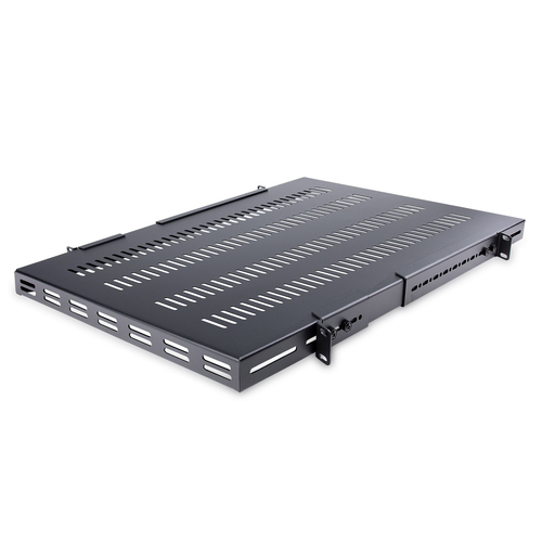 CHAROLA FIJA 1U 150KG DE RACK  VENTILADA DE PROFUNDIDAD AJUSTABLE - ADJSHELFHDV2