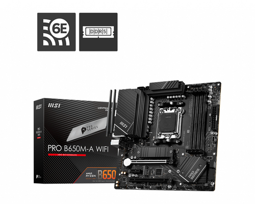 MB MSI PRO B650M-A WIFI DDR5 AM5 MATX PRO B650M-A WIFI - PRO B650M-A WIFI