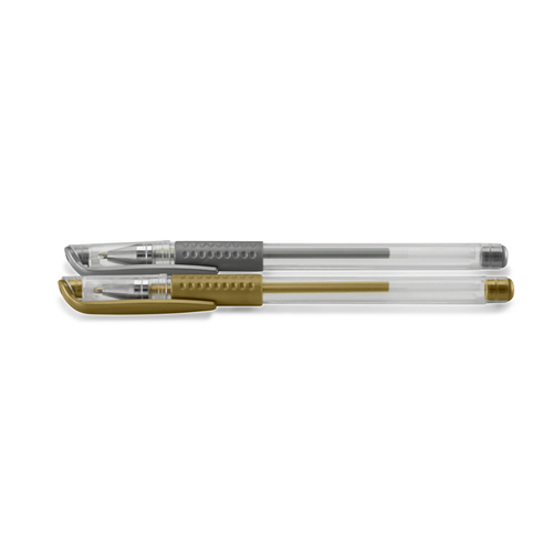 Hama Classic Capped gel pen Gold, Silver 2 pc(s)