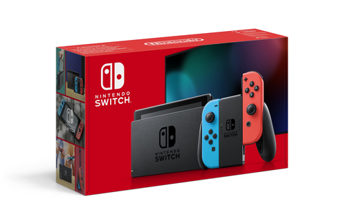Nintendo Switch - Neon Red & Blue, Blue,Red - image 1