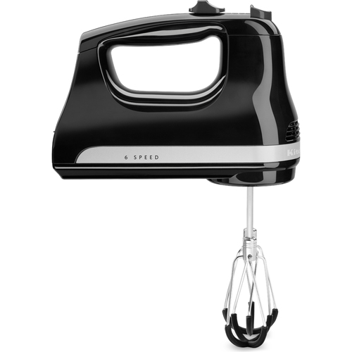 KitchenAid 6 Speed Hand Mixer Flex Edge Onyx Black - image 1