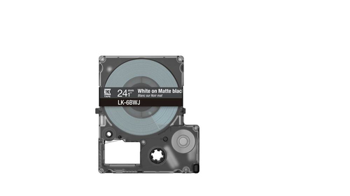Epson LabelWorks LK-6BWJ - Wit op mat zwart, afbeelding 3