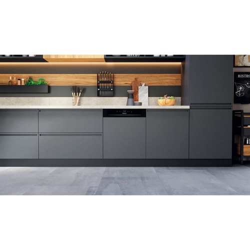 Hotpoint H3BL626BUK Semi Integrated Full Size Dishwasher - Black Control Panel with Fixed Door Hinge Kit - E Rated, Black - image 5