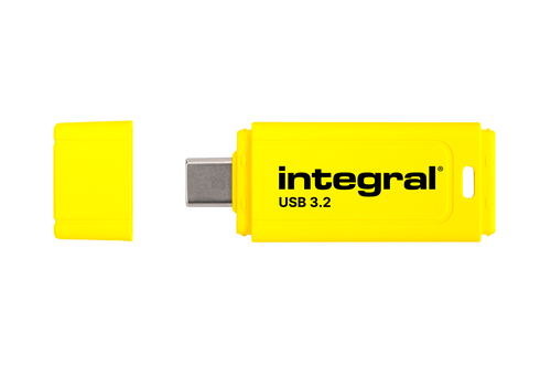Integral Neon-C 1TB USB-C 3.2 GEN1 DRIVE (USB3.1 USB3.0) YELLOW UP TO R-150 W-30 MBS