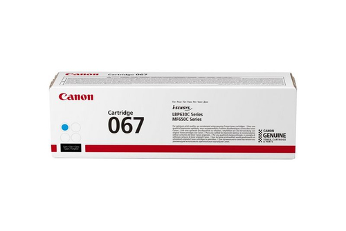 Original Canon 067 Cyan Toner Cartridge - image 1
