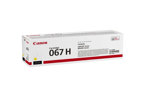 Canon 067H Toner Cartridge High Yield Yellow 5103C002 - image 2