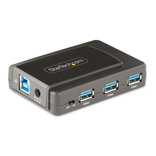 7-PORT USB HUB WITH ON/OFF SWITCH - USB 3.0 5GBPS - USB-A TO 7X USB-A - COMPACT