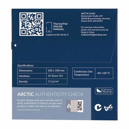ARCTIC TP-3, 1mm, 100 x 100 mm, 1-pack, afbeelding 5