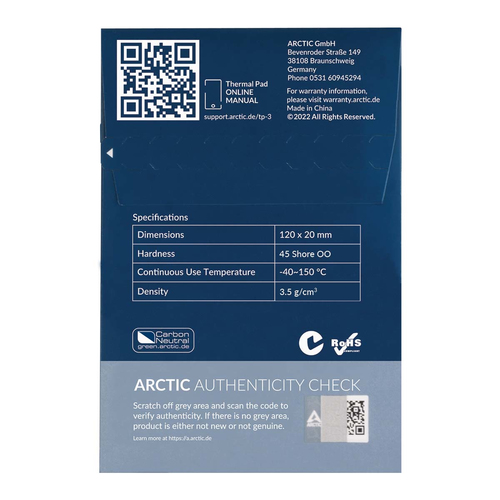 ARCTIC TP-3, 1.5mm, 120 x 20 mm, 4-pack, afbeelding 6