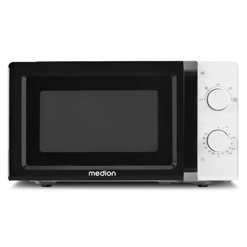 MEDION MD 11475 Черный, Белый Обычная (соло) микроволновая печь Столешница 20 L 700 W