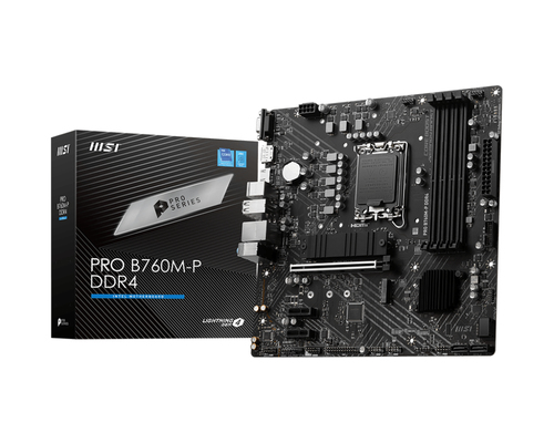 MOTHERBOARD MSI PRO B760M-P DDR4 SOCKET 1700 4DDR4 4800 MHZ HDMI DP D-SUB MICRO ATX - Código: PRO B760M-P DDR4 | Compra en Guadalajara