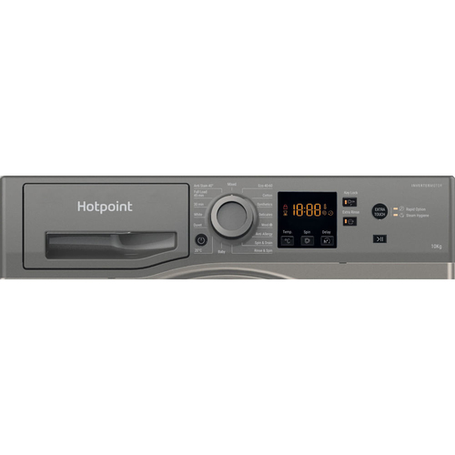 Hotpoint NSWM1046GGUK 10kg 1400 Spin Washing Machine in Graphite A Rat - image 4