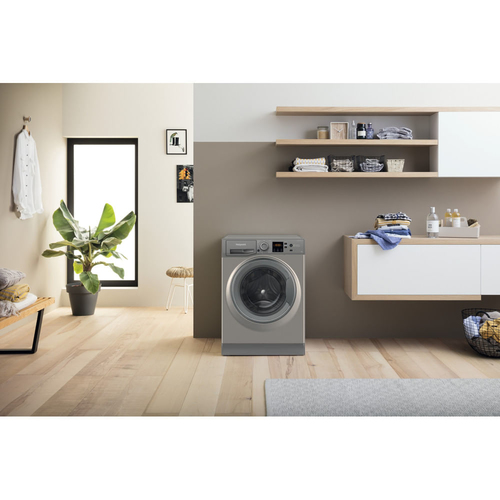 Hotpoint NSWM1046GGUK 10kg 1400 Spin Washing Machine in Graphite A Rat - image 2