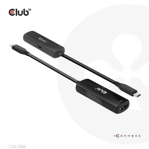 Club 3D USB-C naar HDMI 2.1+ PD 3.0 100 Watt adapter, afbeelding 2