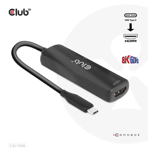 Club 3D USB-C naar HDMI 2.1+ PD 3.0 100 Watt adapter, afbeelding 8