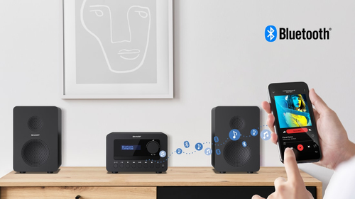 Sharp XL-B520D Tokyo Bluetooth Hi-Fi Micro System  Black, Black - image 2