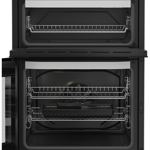 Hotpoint HDE6VDW 60cm Double Oven Electric Cooker in White Ceramic Hob - image 4