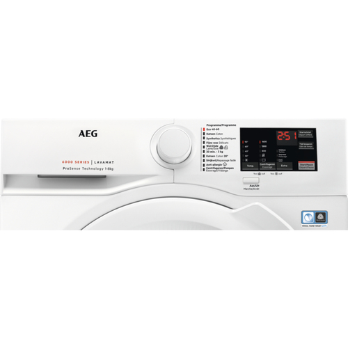 AEG LF628400 ProSense Wasmachine Wit, afbeelding 3