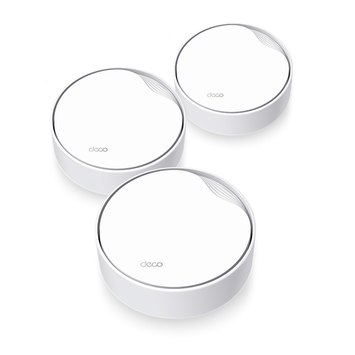 Sistema Deco X50-PoE (3 piezas) TP-Link Mesh Wi-Fi 6 AX3000 802.3at PoE (1x RJ45 2.5Gbps y 1x RJ45 gigabit por pieza) MU-MIMO OFDMA UPC 840030707919 - Deco X50-PoE(3-pack)