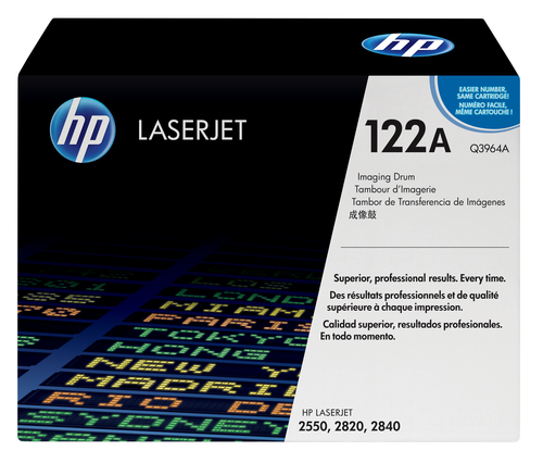 Q3964A HP 122A - Color cian magenta amarillo negro - original - kit de tambor - para Color LaserJet 2550L 2550Ln 2550n 2820 2830 2840