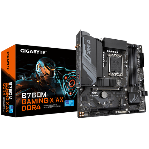 B760M GAMING X AX DDR4 MOTHERBOARD GIGABYTE B760M GAMING X AX DDR4 SOCKET 1700 4DDR4 5333HDMI DP MICRO ATXWIFI 6E