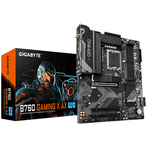 B760 GAMING X AX MOTHERBOARD GIGABYTE B760 GAMING X AX SOCKET 1700 12A/13A DDR5 128GBSATA 6GB/S/X16 1WIFI6