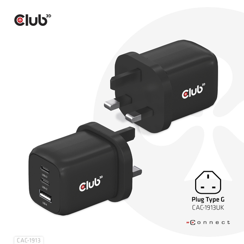 Club 3D Travel Charger 65W GaN oplader, afbeelding 3