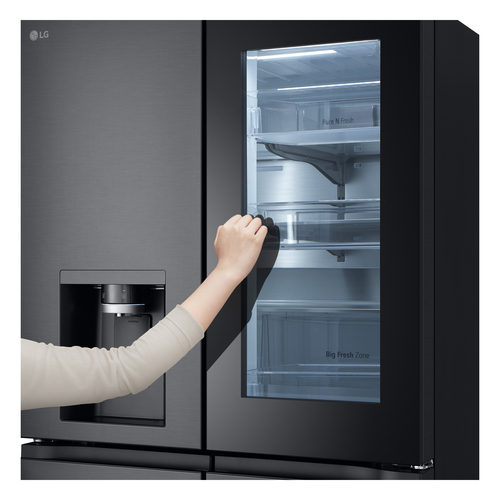 LG InstaView™ GMG96CRAFT Total No Frost American Fridge Freezer - Essence Black Steel - E Rated, Essence Black Steel - image 2