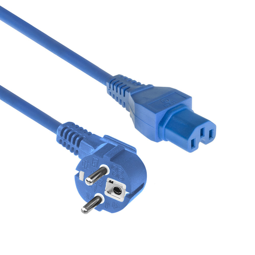 POWERCORD CEE 7/7-C15 BU 1.50M. 1 stk