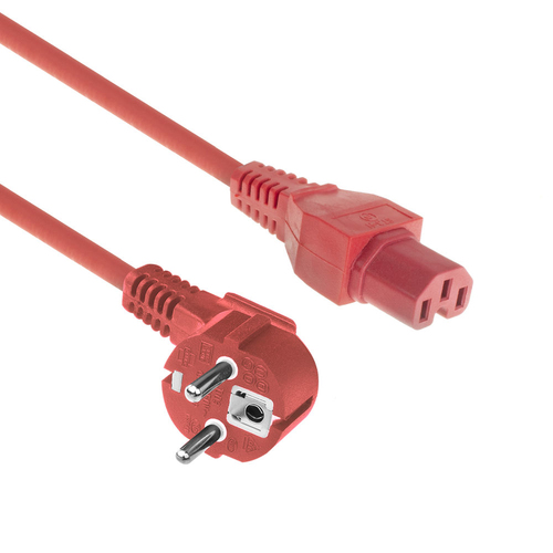 POWERCORD CEE 7/7-C15 RD 1.50M. 1 stk