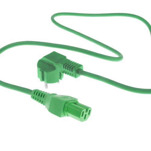 POWERCORD CEE 7/7-C15 GN 1.50M. 1 stk, afbeelding 2