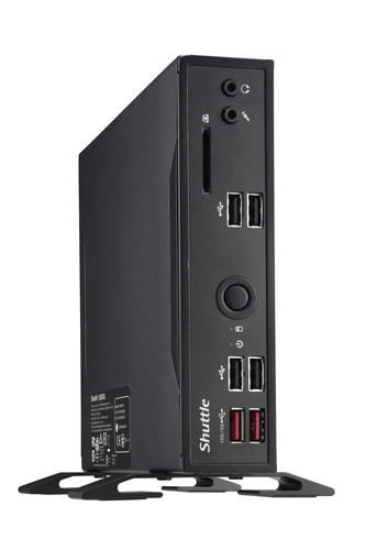 Shuttle Barebone DS20U3V2 Black (Core i3-10110U) Fanless 24-7 ready, w/o WLAN