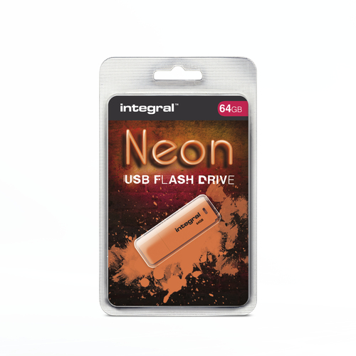 Integral 64GB USB2.0 DRIVE NEON ORNG – image 7