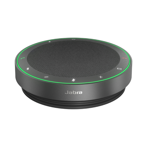 2775-209 Jabra Speak2 75 UC - Altavoz manos libres - Bluetooth - inalámbrico - USB-C USB-A - gris oscuro - Certificado por Zoom Cisco Webex Certified Certificado para salas de Zoom Certificado por Alcatel-Lucent Certificado por Avaya Certificado por Unify Certificado por MFi Certificado por Google Meet Certificado por Amazon Chime Certificado por Google Fast Pair