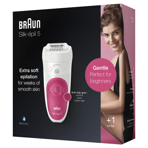 Braun Silk-épil 5 81711462 epilator 28 tweezers White, Rose – image 4