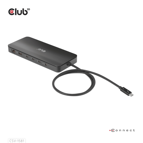 Club 3D Thunderbolt 4 Certified 11-in-1 Docking Station dockingstation, afbeelding 4
